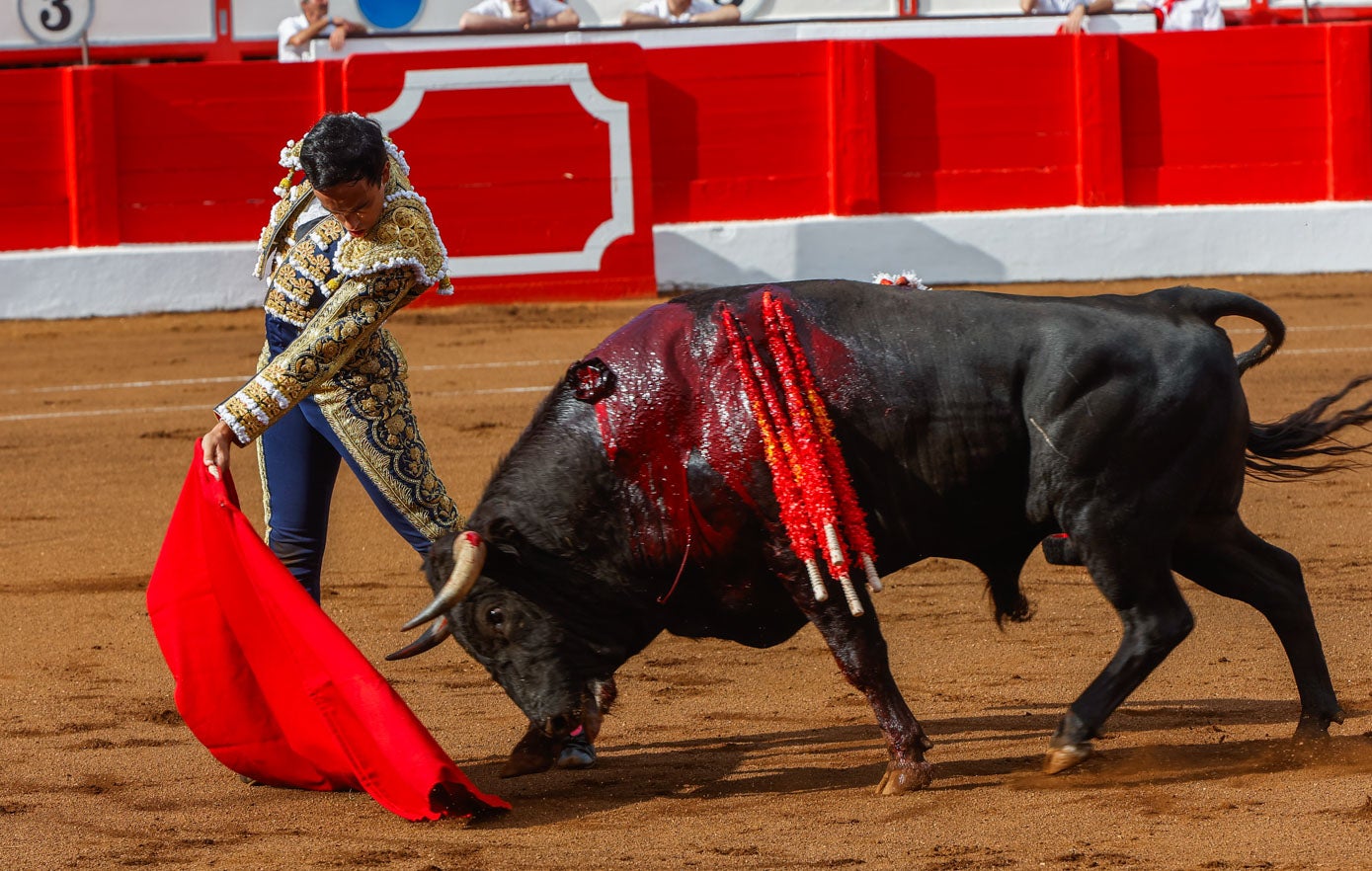 Pase de pecho de Álvaro Seseña.