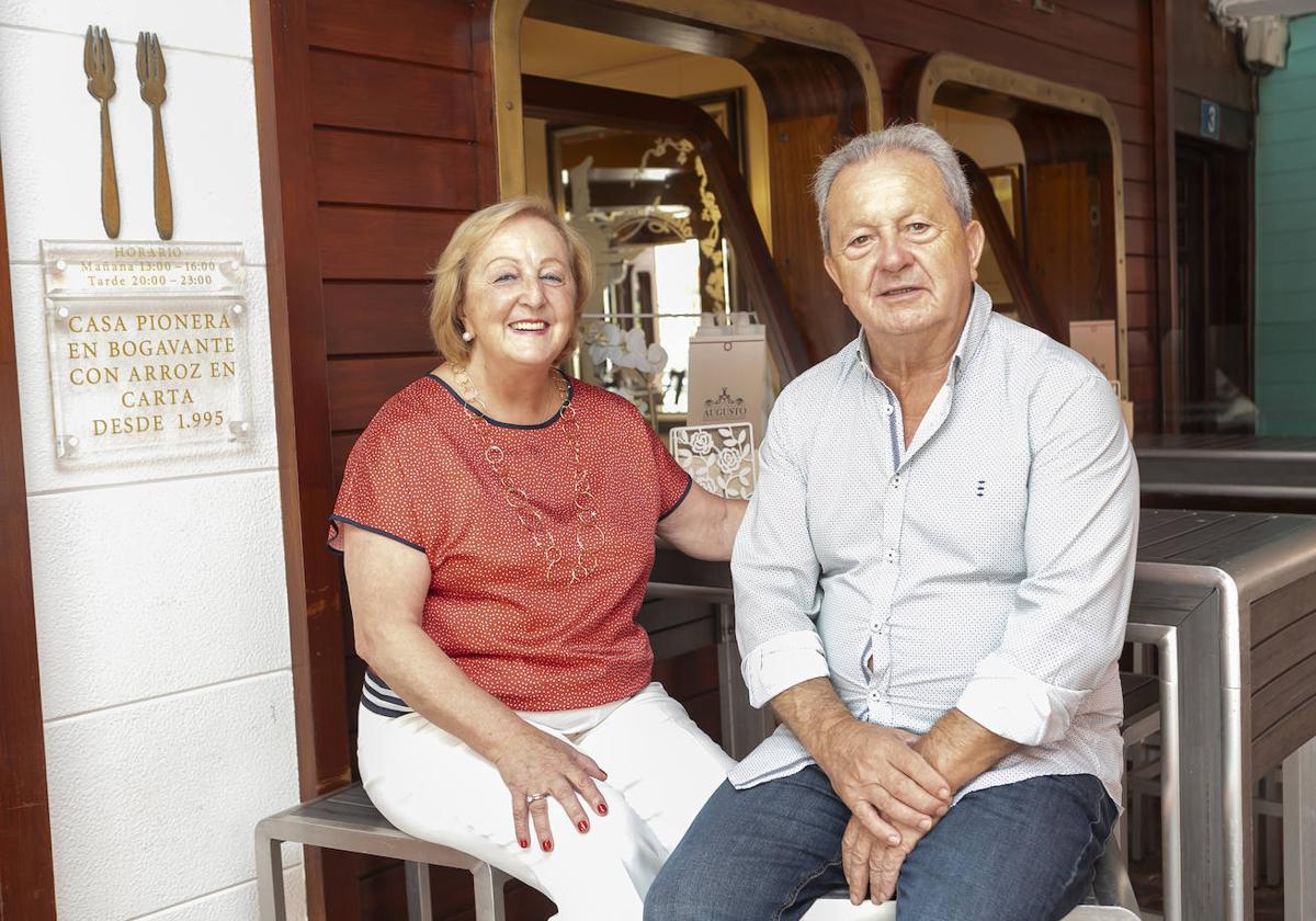 Flor Fernández y Augusto González.