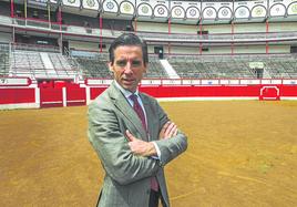 Juan Ortega, en en el ruedo de la plaza de Cuatro Caminos.