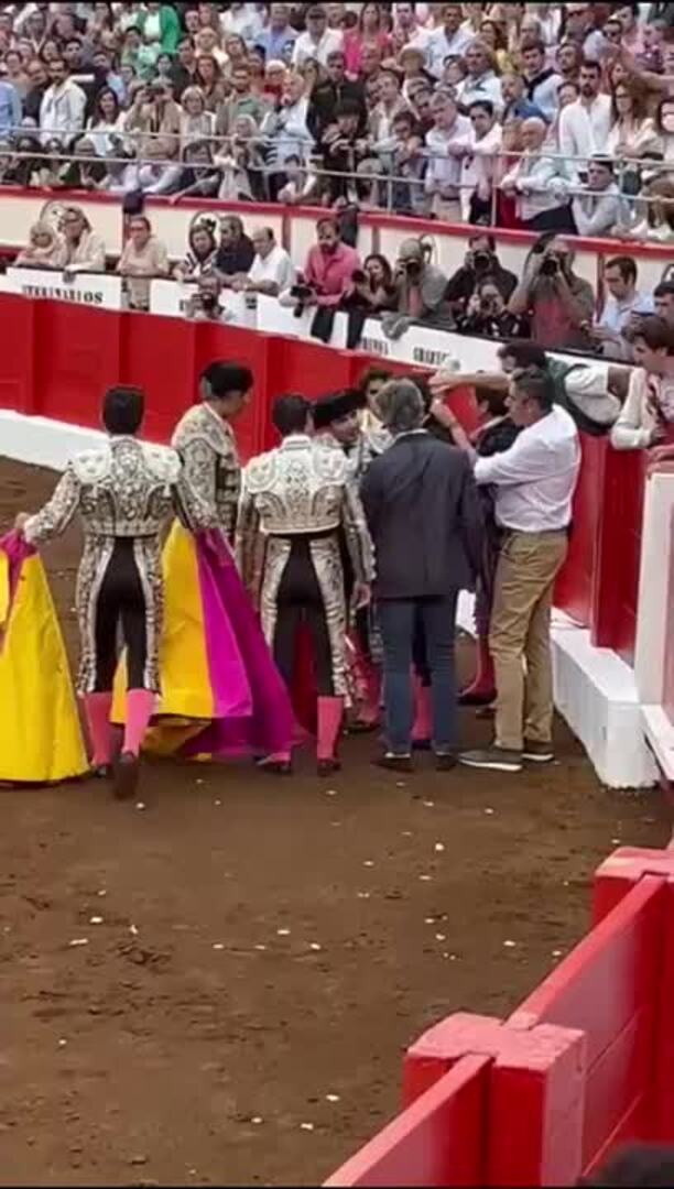 Cogida de Roca Rey en Santander