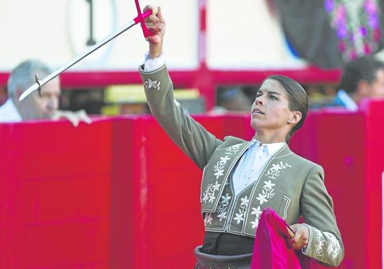 Lea Vicens, durante su actuación en Santander en 2016.