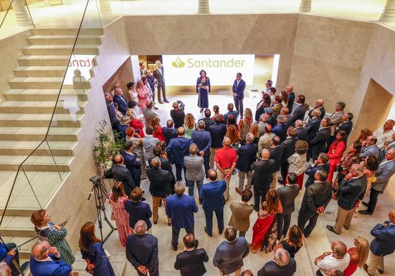 Imágenes de la inauguración de la nueva sede del Santander