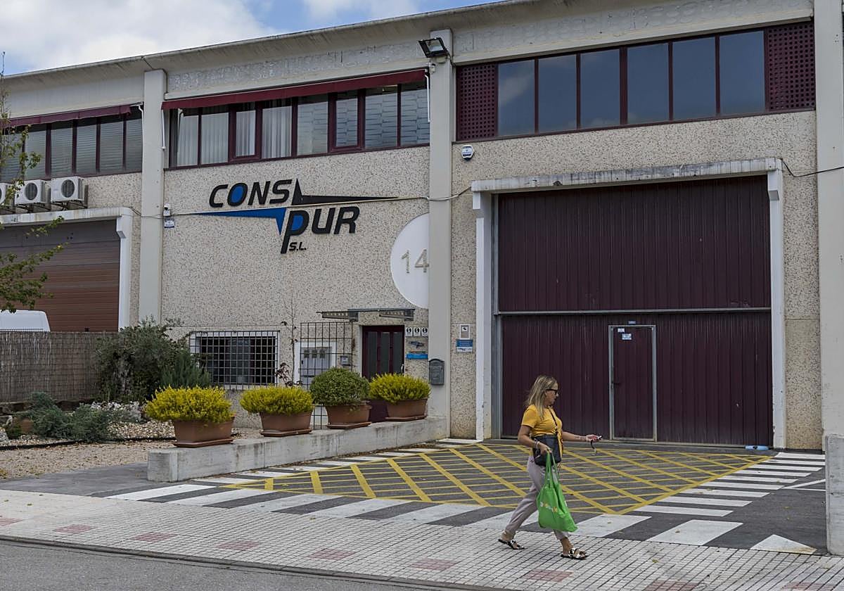 Instalaciones de la constructora Conspur en el Polígono de Morero, en la localidad de Guarnizo.