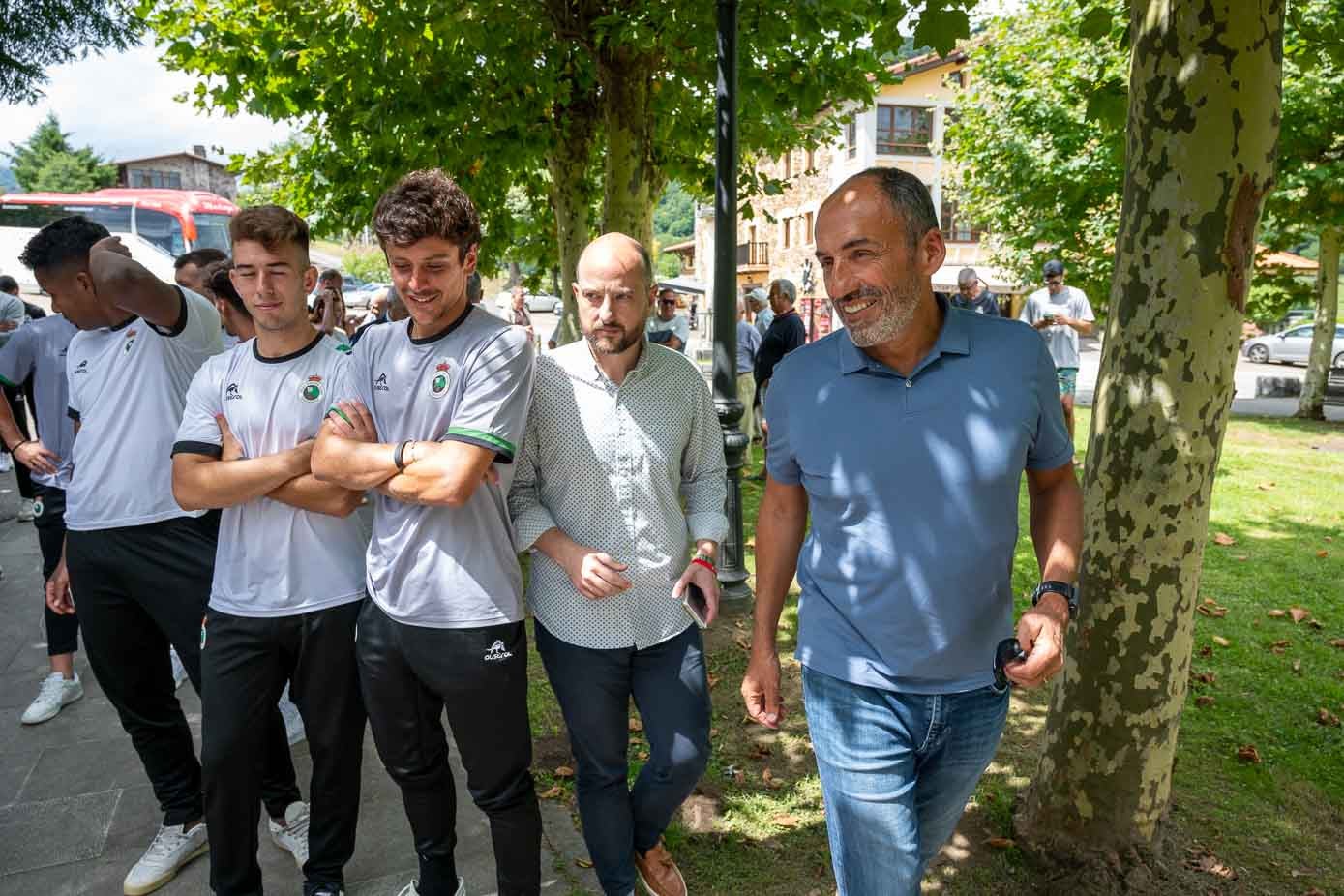 Sebastián Ceria, en primer término, el máximo accionista del Racing.