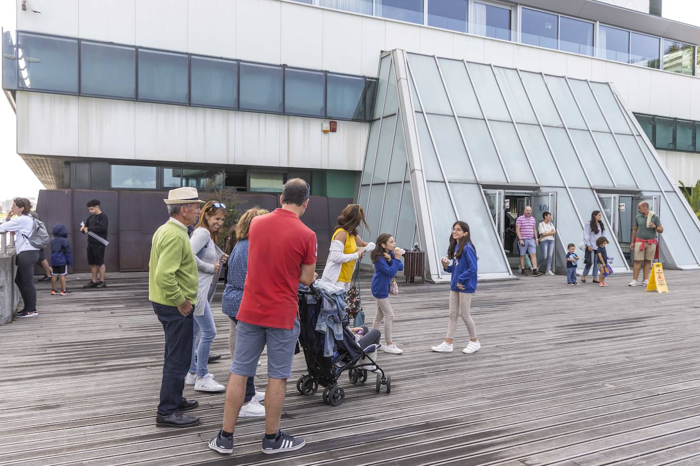 El Museo Marítimo fue una opción para las familias con niños