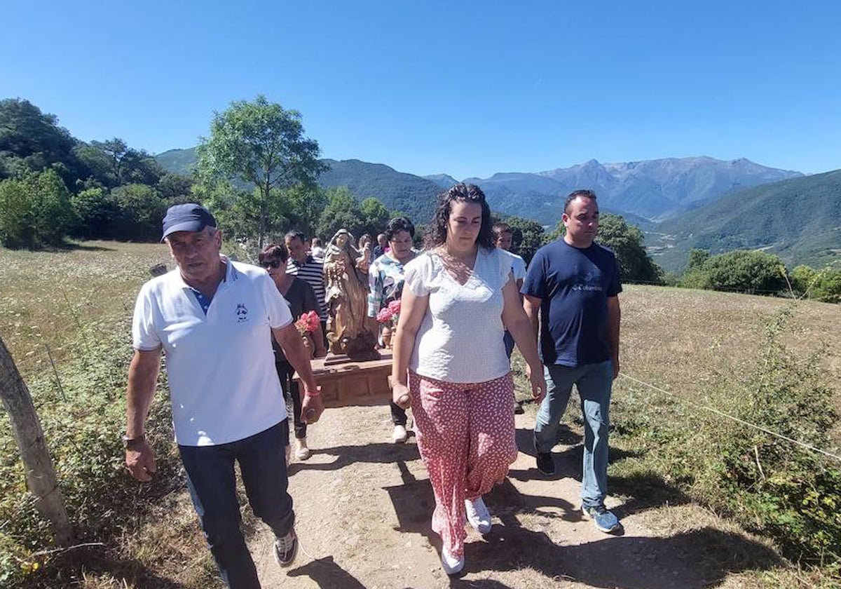 Procesión de este sábado de la Virgen.