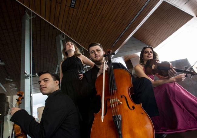 El Cuarteto Iberia, reciente finalista del Concurso de Música de Cámara Ecoparque de Trasmiera.