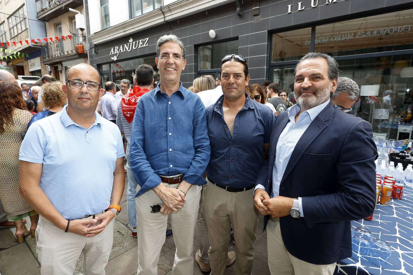 Ángel García, Carlos Augusto, Salvador Vicente y Enrique Portilla.