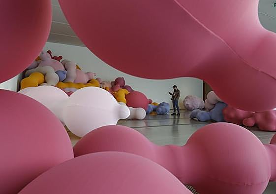 Detalle de la muestra de Eva Fàbregas en el Centro Botín, en exhibición hasta octubre.