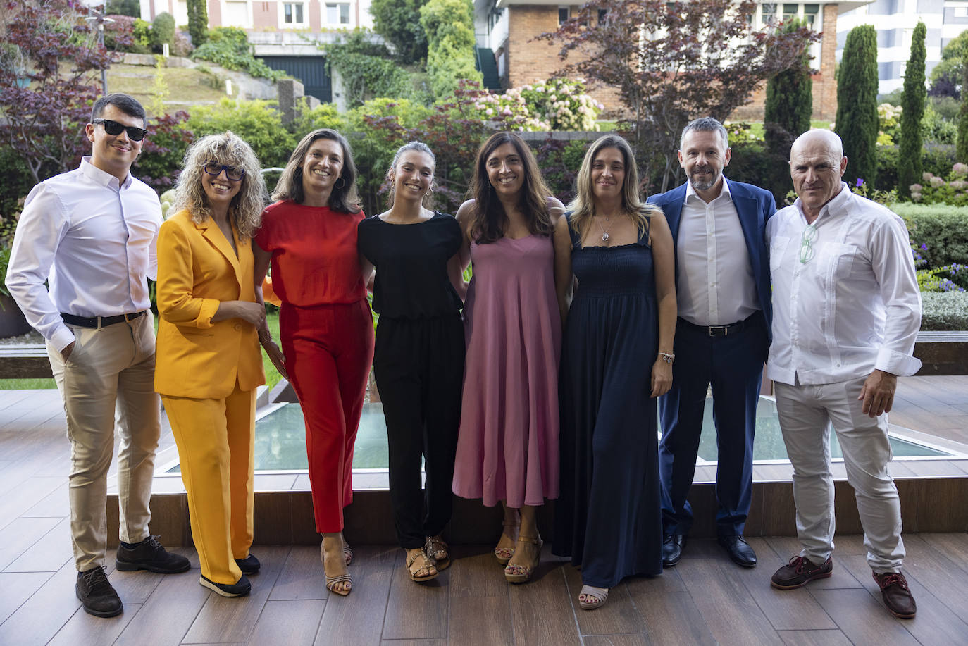 Ignacio Soloaga, Rosana Marcos, Patricia de Cos, Marta Soloaga, Rebeca Gutiérrez, María Gutiérrez, Enrique Castillo y Rodolfo Montero