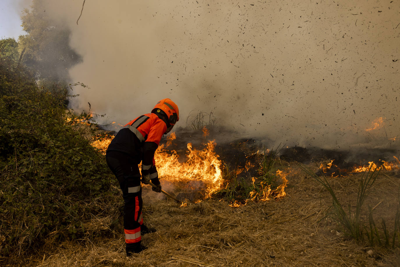 El incendio de Las Llamas, en imágenes