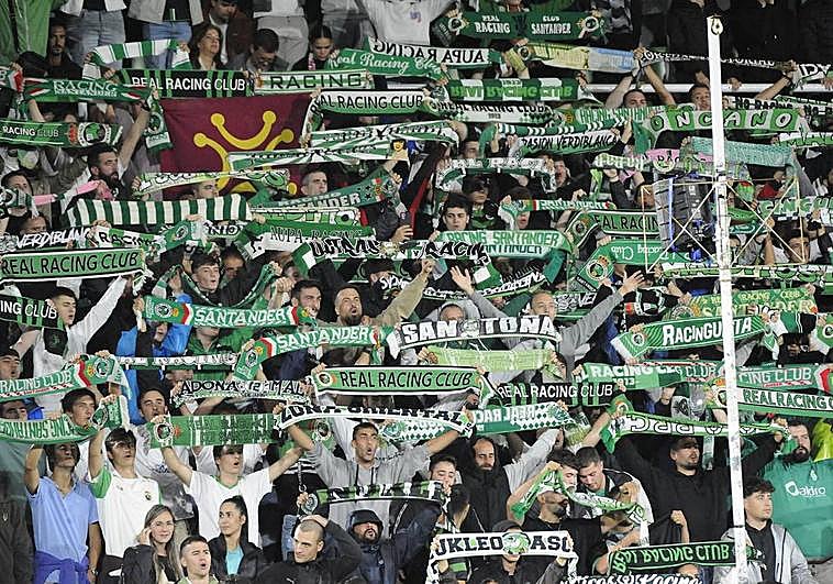 El Racing-Huesca, en imágenes