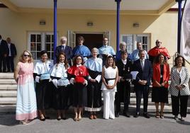 En la clausura. Autoridades, representantes institucionales y el equipo de Gobierno de la UIMP se dieron cita en el Paraninfo.