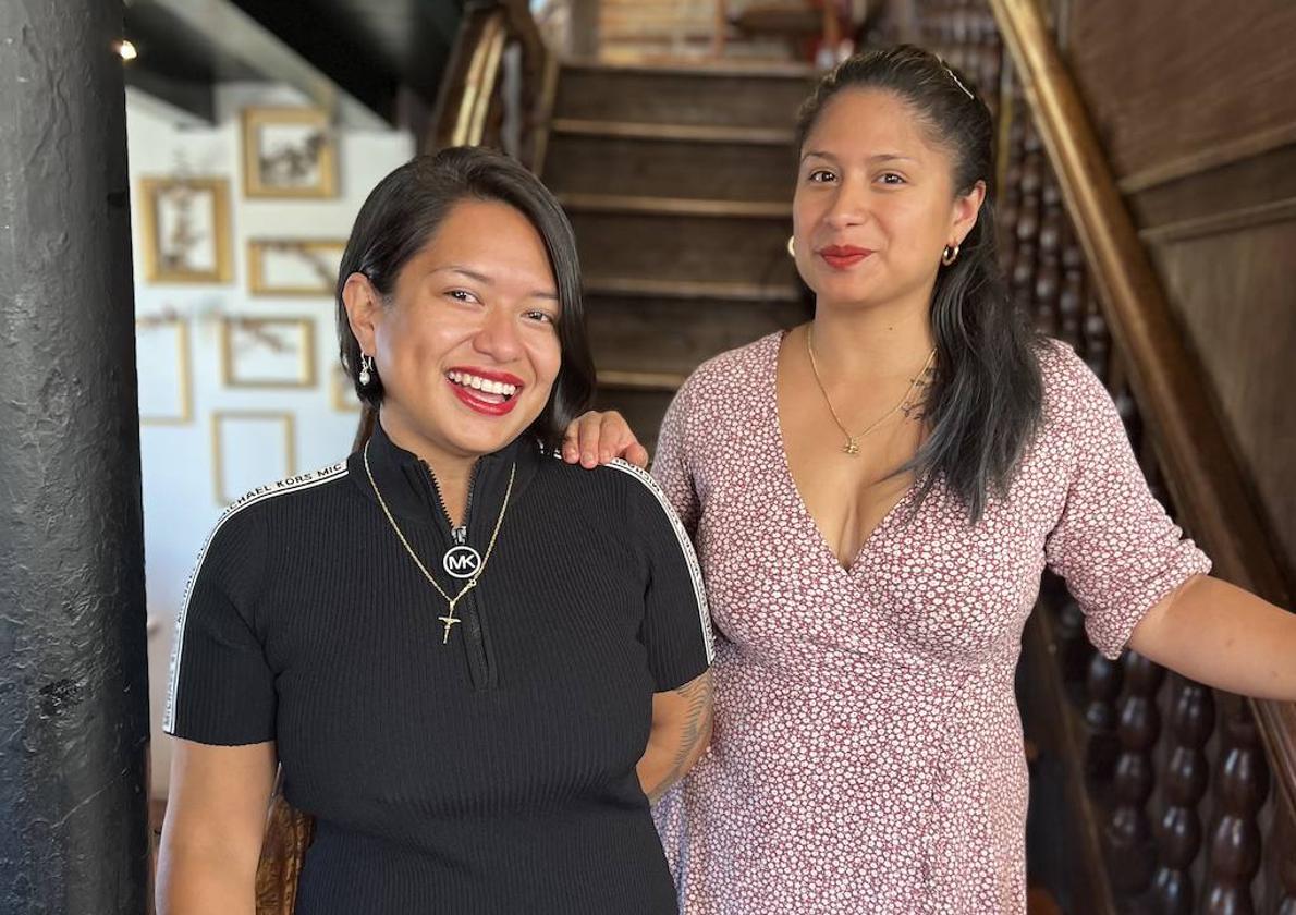 Las hermanas Noemí y Denisse Maridueña, naturales de Ecuador, cumplen cuatro años al frente del restaurante.