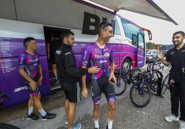 Jesús Ezquerra, con el maillot del Burgos-BH.