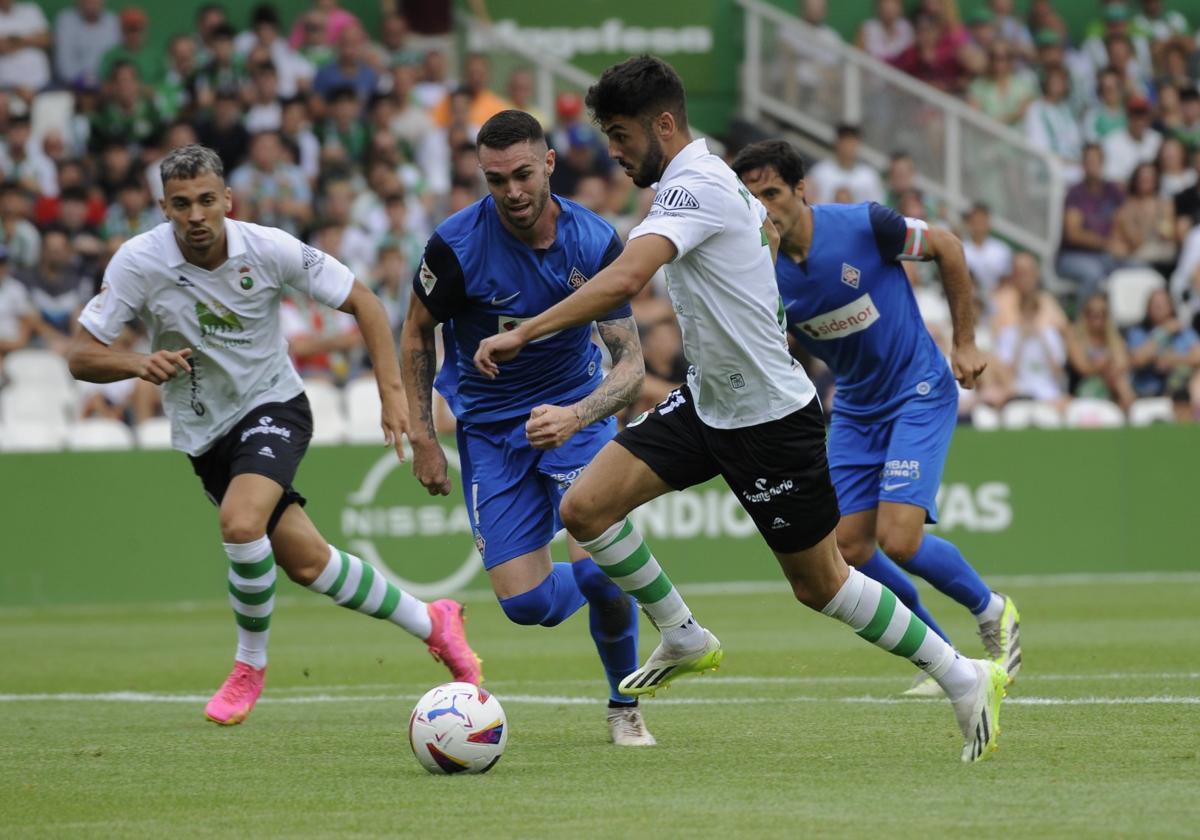 Arana, en el partido ante el Amorebieta.