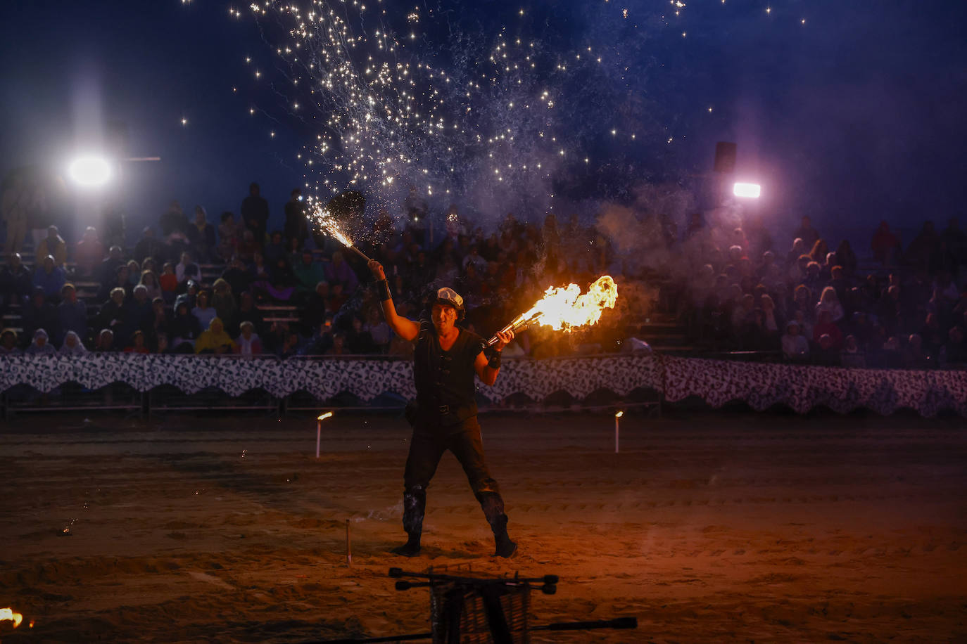 Números de acrobacias para caldear el ambiente