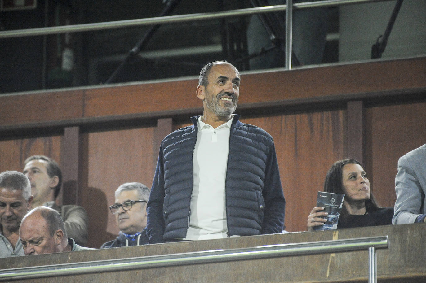 Sebastián Ceria, en el palco de El Sardinero.