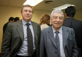 Armando Álvarez Villanueva (derecha) y su hijo José Ramón Álvarez Ribalaygua