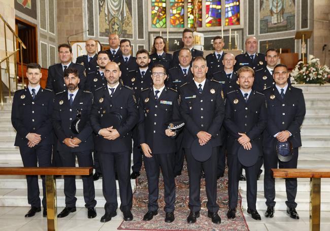 Policías locales en Torrelavega.