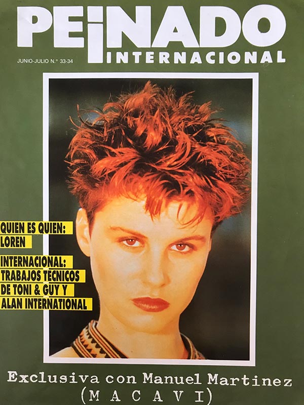 Otra de las portadas en la que se eligió a una modelo peinada por Macavi.