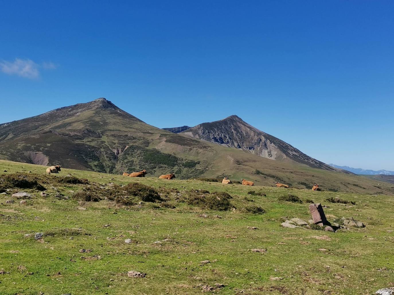 Desde esta perspectiva podemos ver el pico Cordel y el Cueto Iján.