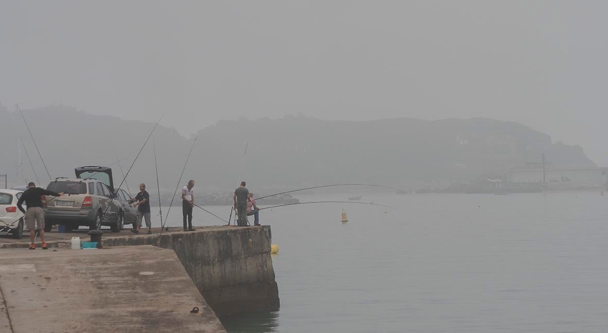 Los pescadores han llegado a la Bahía a primera hora de la mañana. 