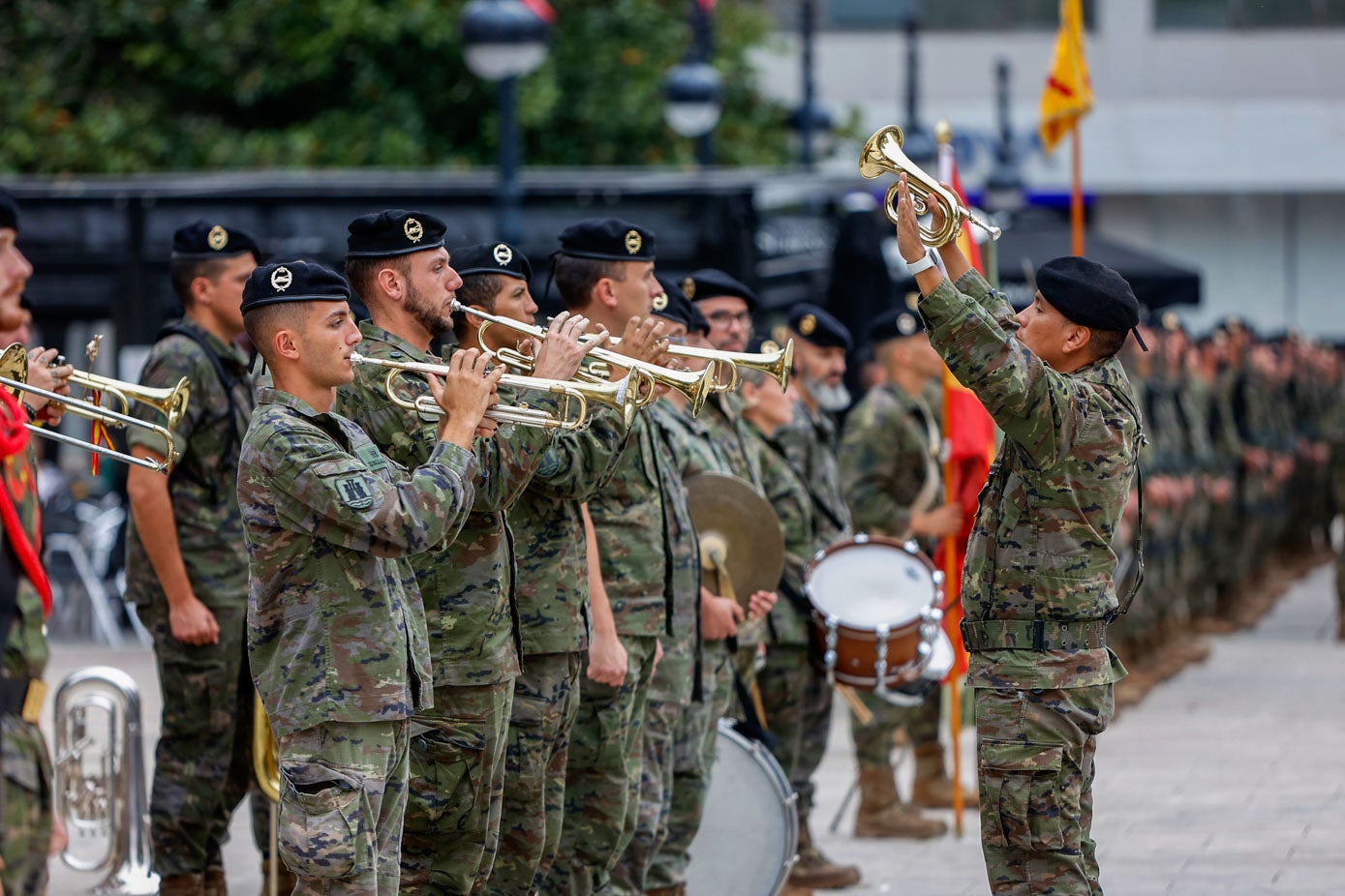 La banda de música procede de un acuartelamiento de Burgos.