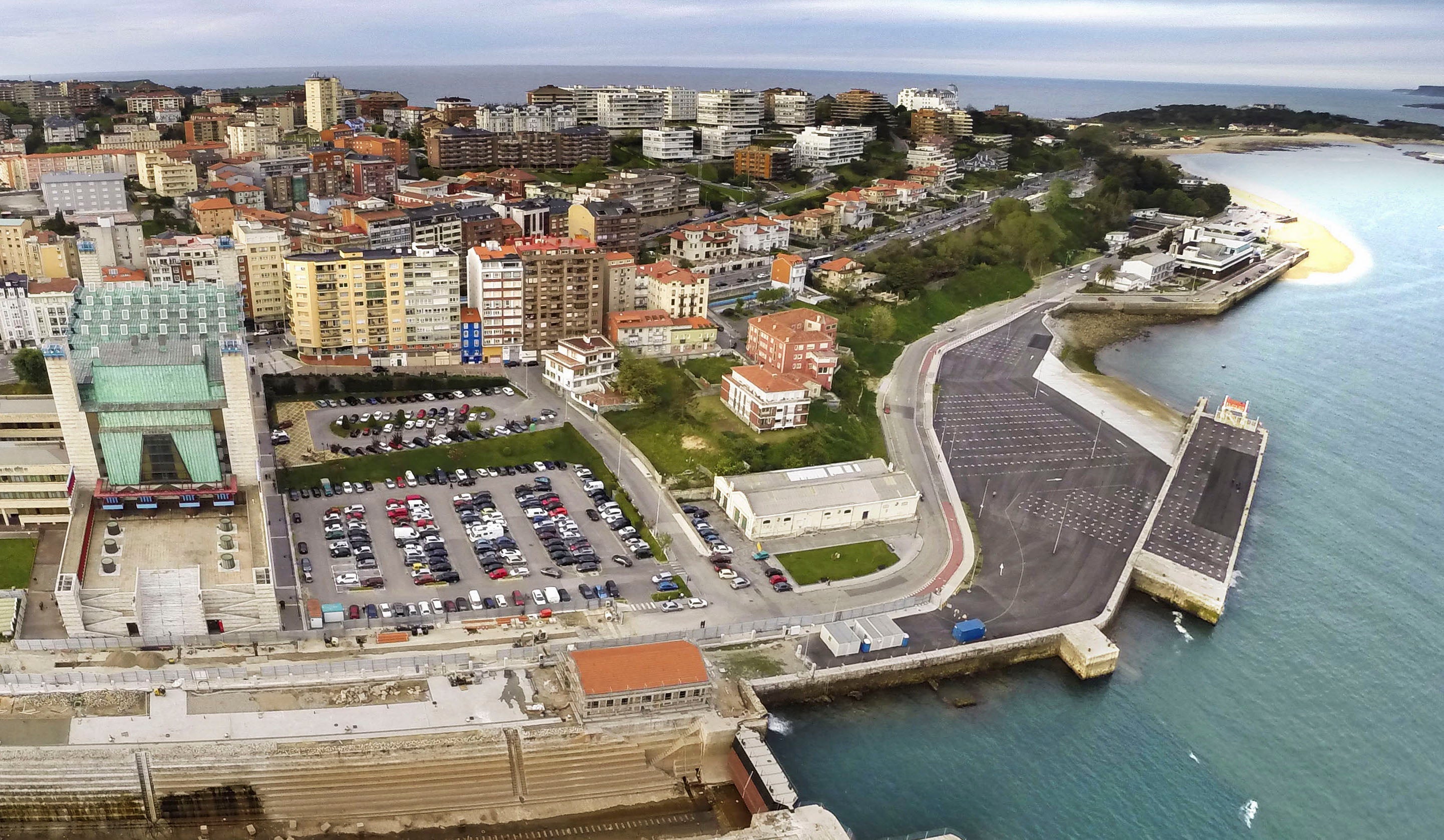 Vista tras la obra con todo listo para el Mundial de Vela.