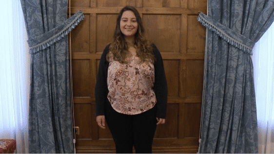 Marina Ruiz Junquera, una de las actrices de Amalgama Teatral, que participa en 'El Palacio Encantado'.