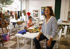 Pilar Bezanilla, en la sede de la ONG 14 kilómetros, en Santander.