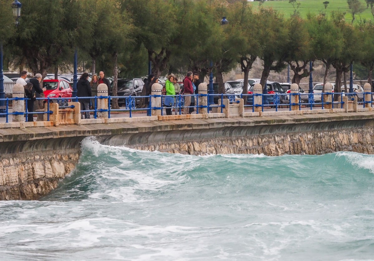 La pleamar, en Santander