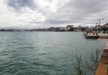 La pleamar, en Santander