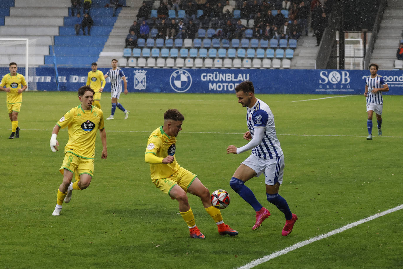 Javi Delgado, en acción.