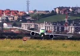 Vídeo con el primer intento frustrado de aterrizaje del avión de Binter en el Seve.