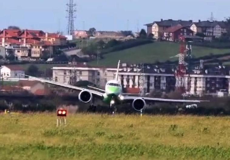 Vídeo con el primer intento frustrado de aterrizaje del avión de Binter en el Seve.