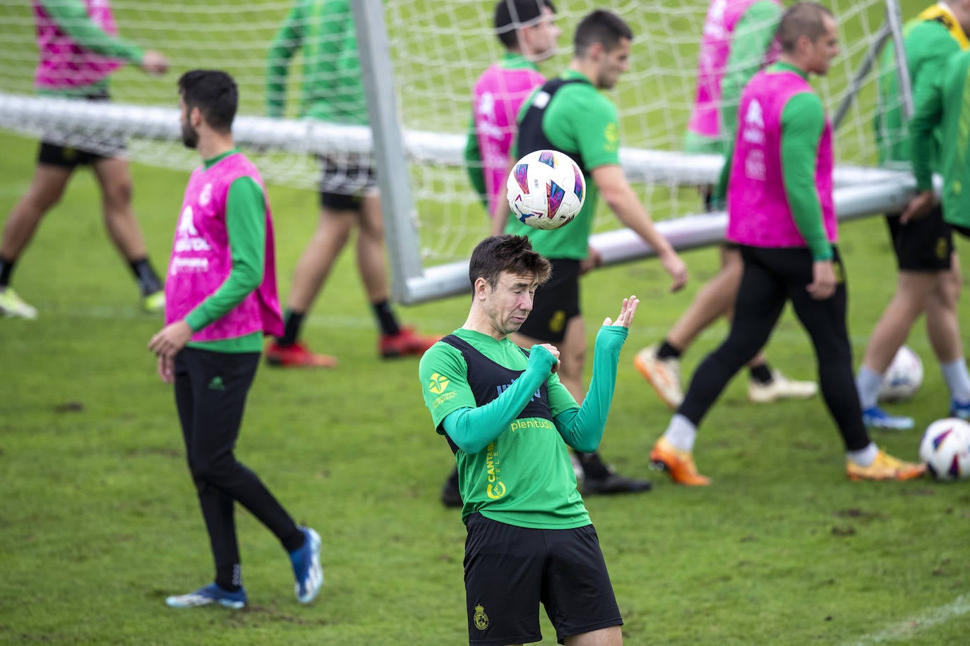 El Racing prepara el partido ante el Valladolid