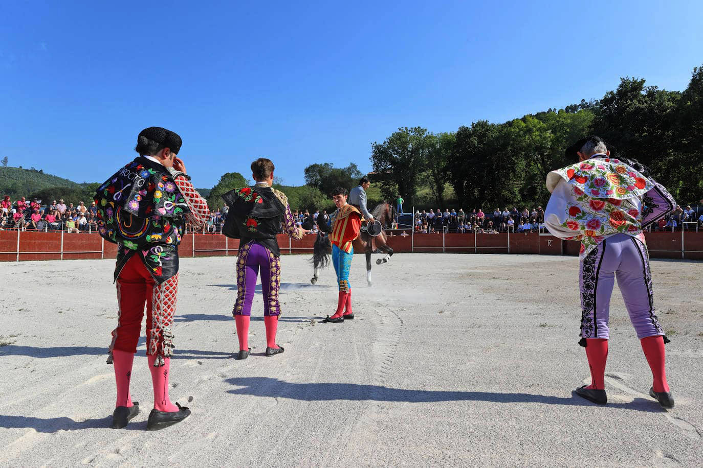 Óscar Borjas y Jarocho hicieron el paseíllo en tierras valdáligas en 2022.