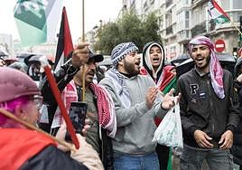 Por Palestina, bajo la lluvia