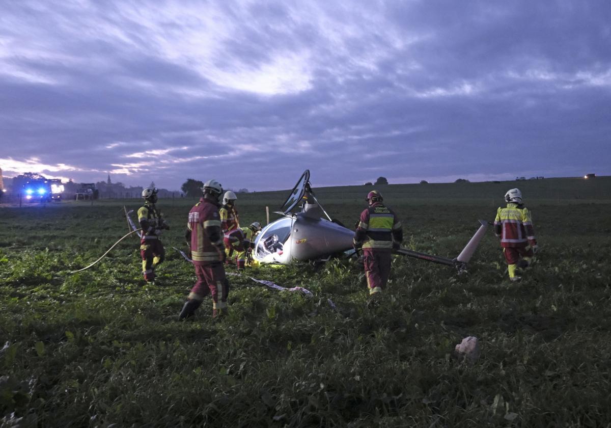 «Vieron al helicóptero hacer cosas raras y al segundo estaba caído en el suelo»