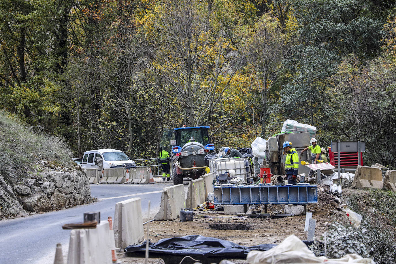 Las obras han obligado a cortar el tráfico algunos días