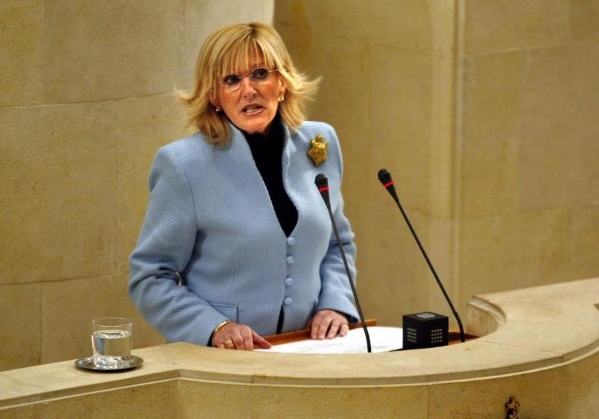 Gema Díaz Villegas, en el Parlamento de Cantabria.