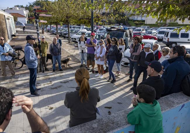 En el centro, César Vidal, uno de los expertos que guió la ruta.