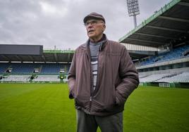 Santi Gutiérrez Calle. en los Campos de Sport.