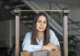 Teresa Vélez, ayer, en las instalaciones de El Diario Montañés.