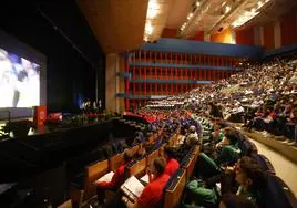 Imagen general de la sala Argenta del Palacio de Festivales durante la gala.