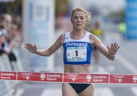 Irene Pelayo, en una imagen de archivo. La Cántabra ha logrado en Valencia su mejor marca de siempre en maratón y que es mínima olímpica, 2h.26.40.