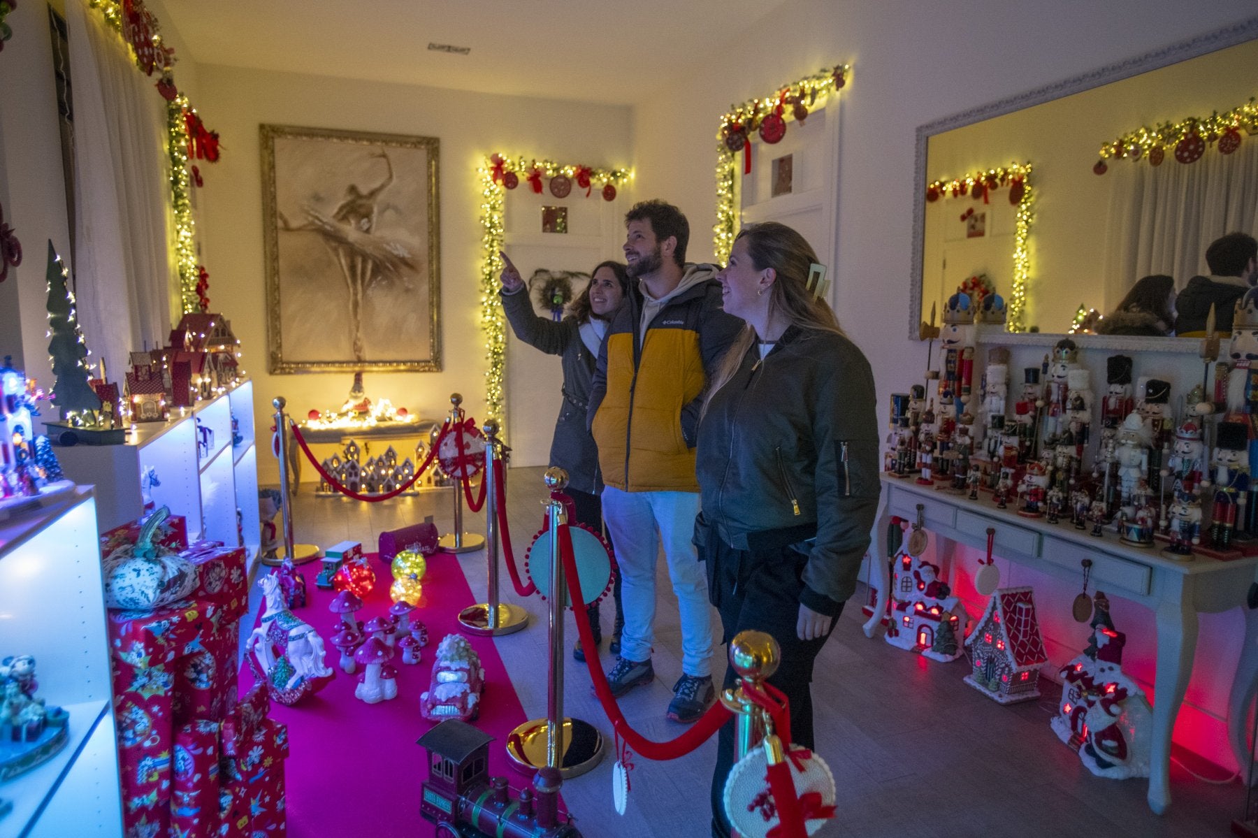 El interior de la casa de Ana Michelena es todo un museo navideño.