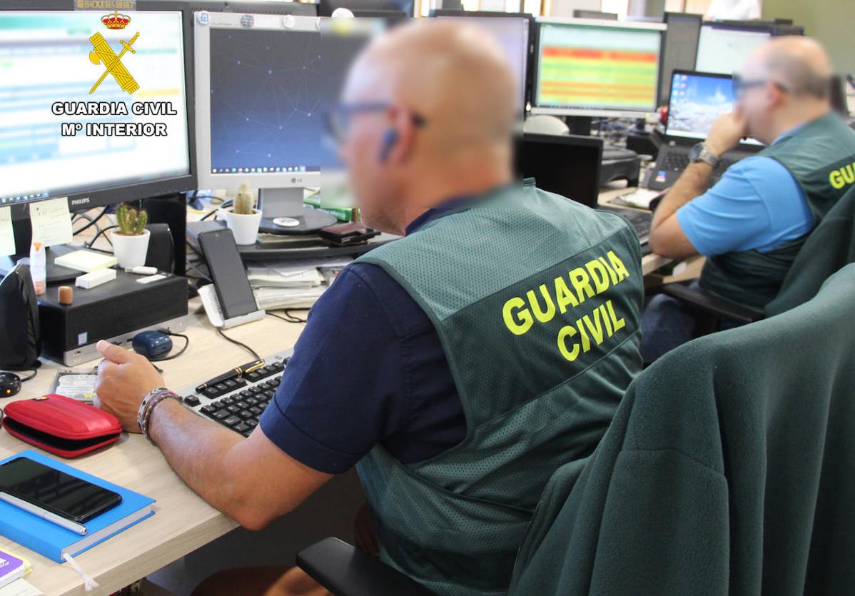 Equipo de la Guardia Civil de Cantabria que investiga estos delitos.