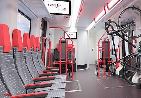 Infografía de cómo iban a ser los nuevos trenes de Renfe.